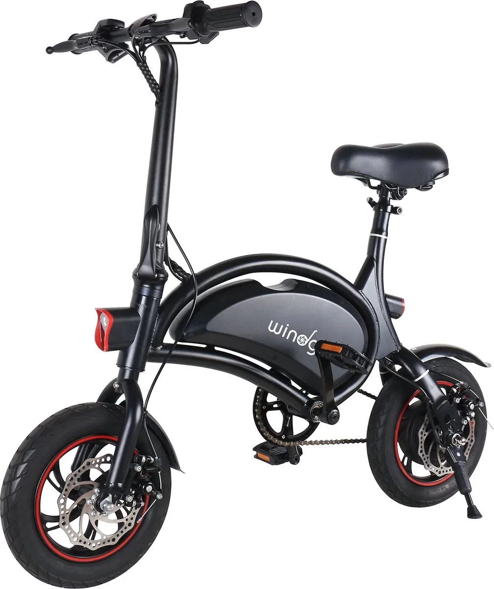 Windgoo - B3 Elektrische Long-Range E-Bike Met Trappers - E-bike - 25Km / H - Zwart 4 Windgoo - B3 Elektrische Long-Range E-Bike Met Trappers - E-bike - 25Km / H - Zwart - Afbeelding 4