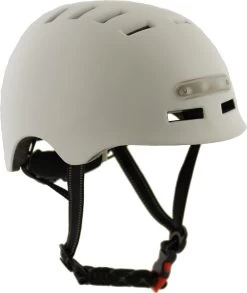 Sajan Fietshelm - Skatehelm - Helm Mat-Wit - LED Verlichting - Maat-S -Fiets Serie Winkel 1013x1200 1