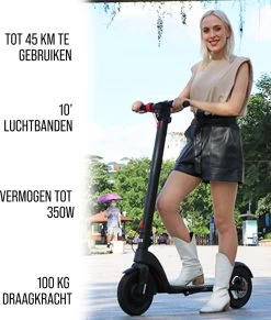 Elektrische Step Pro Voor Volwassenen - Elektrische Scooter Met 10'' Luchtbanden - Motorvermogen E Step Van 350W - Bereik Tot 45km Aan Snelheid Van 25km/u -Fiets Serie Winkel 1017x1200 2