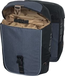 Basil Miles Dubbele Fietstas - Zwart - 34 Liter -Fiets Serie Winkel 1018x1200
