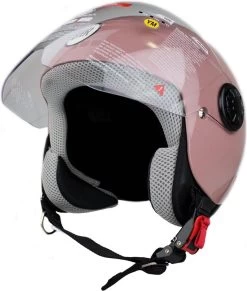 BHR 806 Kids | Roze | Kinderhelm Voor Scooter & Motor | Jongens En Meisjes | Maat M