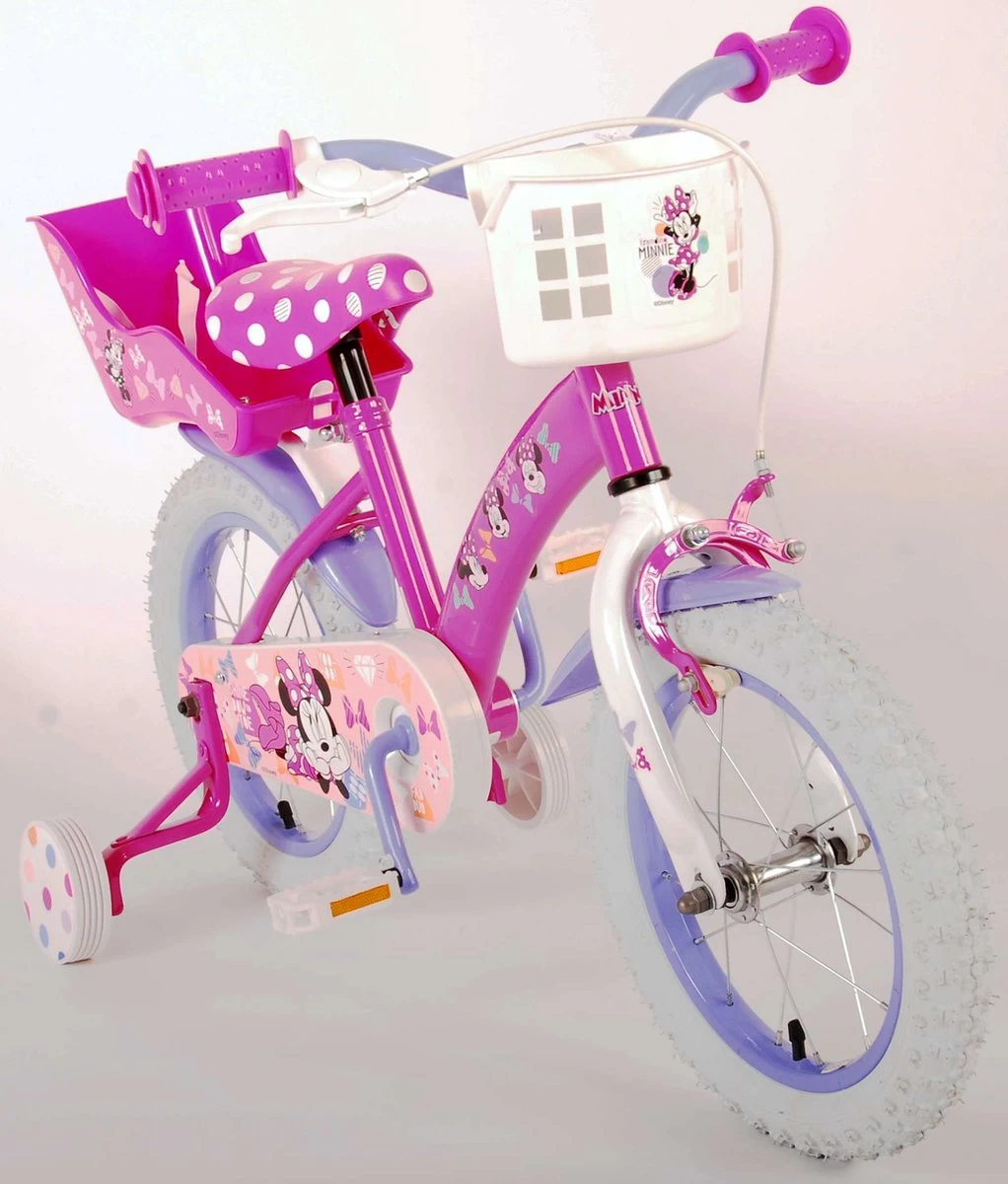 Volare Disney Minnie Cutest Ever! - Kinderfiets - Meisjes - 14 Inch - Roze 12 Volare Disney Minnie Cutest Ever! - Kinderfiets - Meisjes - 14 Inch - Roze - Afbeelding 12