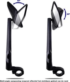 Beyond Gold - Fietsspiegel - Links - Reflectie Strip - E Step - Elektrische Fiets - Mountain Bike - Incl Grote Kijkhoek - Achteruitkijkspiegel - 360º Verstelbaar - Multifunctioneel - Incl Inbussleutel - Fiets Spiegel -Fiets Serie Winkel 1029x1200 1