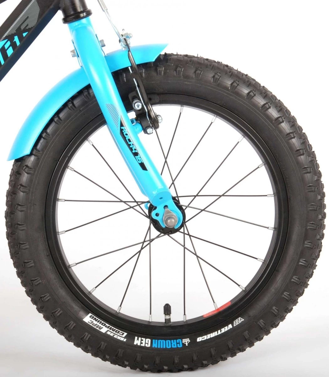 Volare Rocky Kinderfiets - 16 Inch - Zwart Blauw - 95% Afgemonteerd - Prime Collection 9 Volare Rocky Kinderfiets - 16 Inch - Zwart Blauw - 95% Afgemonteerd - Prime Collection - Afbeelding 9