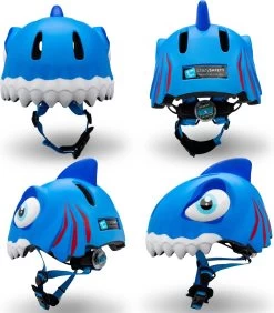 Crazy Safety - Kinderfietshelm - Blauwe Haai - S/M - 49-55 Cm Verstelbaar 11 Crazy Safety - Kinderfietshelm - Blauwe Haai - S/M - 49-55 Cm Verstelbaar -Fiets Serie Winkel 1050x1200 1