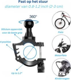 Telefoonhouder Fiets Scooter En Motor- 360 Graden Rotatie - Gsm Houder Fiets Anti Shock & Universeel Ontwerp - Fietshouder -Fiets Serie Winkel 1057x1200 4