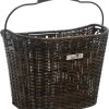 New Looxs Lombok Rotan Look Afneembare Fietsmand Stuur - 19 Liter - Donker Bruin