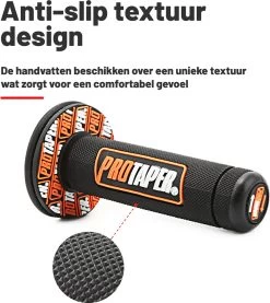 Handvatten ProTaper - Zwart/Rood - Scooter & Motor Accessoires - Universeel - Piaggio & Vespa & Motor Handvaten -Fiets Serie Winkel 1069x1200 6