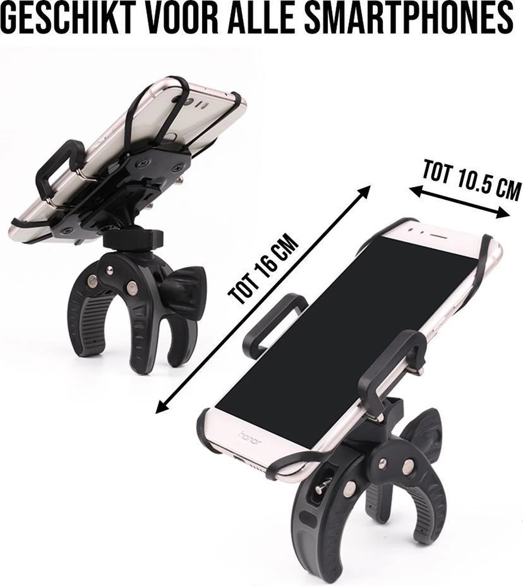 LHP Telefoonhouder Fiets/Motor/Scooter - Universeel - 360 Graden Draaibaar 5 LHP Telefoonhouder Fiets/Motor/Scooter - Universeel - 360 Graden Draaibaar - Afbeelding 5