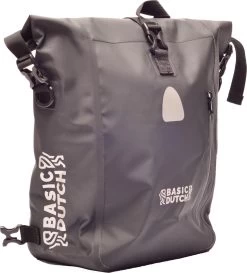 Basic Dutch Enkele Fietstas | Waterdicht | Fietstas, Rugzak En Schoudertas In 1 | 20 Liter | Zwart