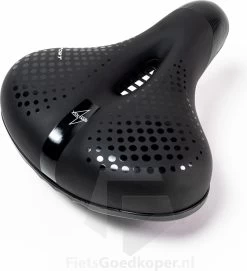 Voltano Pro Gel Fietszadel – Met Uitsparing – Zwart – Unisex - Inclusief Zadelstrop - Ergonomisch Gevormd - Elastomeer Vering -Fiets Serie Winkel 1094x1200 4