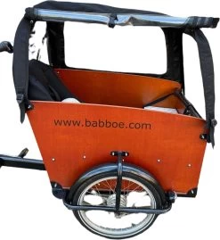 Babboe Big Regentent Bakfietshoes Kleur Zwart Bakfiets Huif (zonder Tentstokken) -Fiets Serie Winkel 1100x1200 2