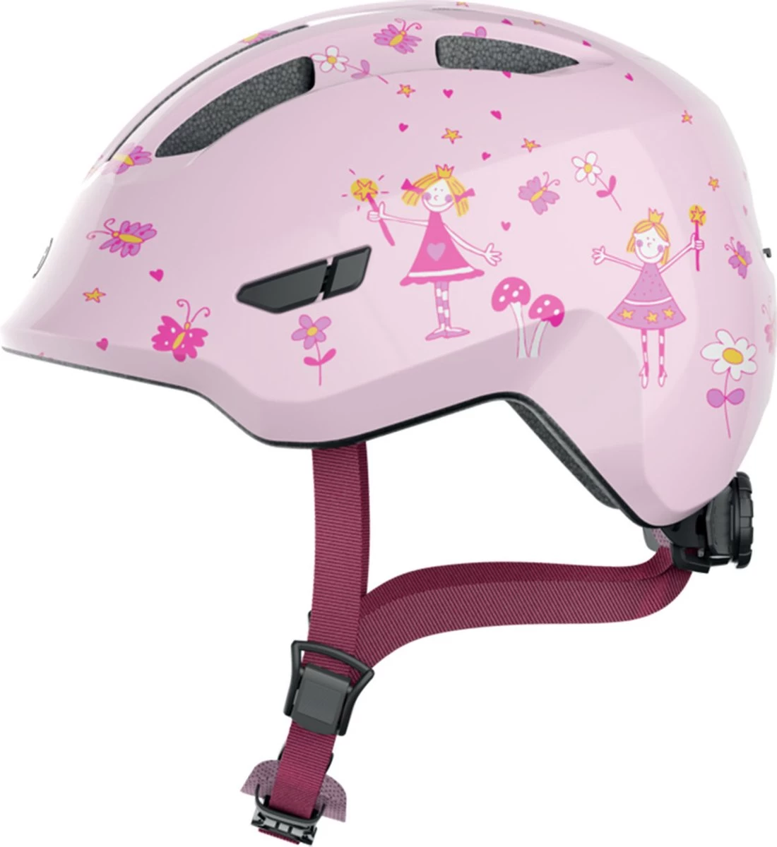 Abus Helm Smiley 3.0 - Rose Princess - S ( 45-50 CM ) - Kinder Fietshelm 8 Abus Helm Smiley 3.0 - Rose Princess - S ( 45-50 CM ) - Kinder Fietshelm - Afbeelding 8