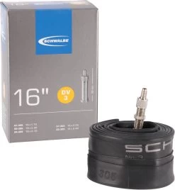 Schwalbe Binnenband 16 X 1.75 / 2.50 (47/62-305) Dv 32 Mm -Fiets Serie Winkel 1108x1200 1