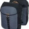 Basil Miles Dubbele Fietstas - Zwart - 34 Liter