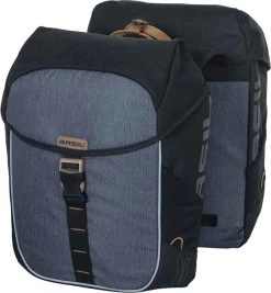 Basil Miles Dubbele Fietstas - Zwart - 34 Liter