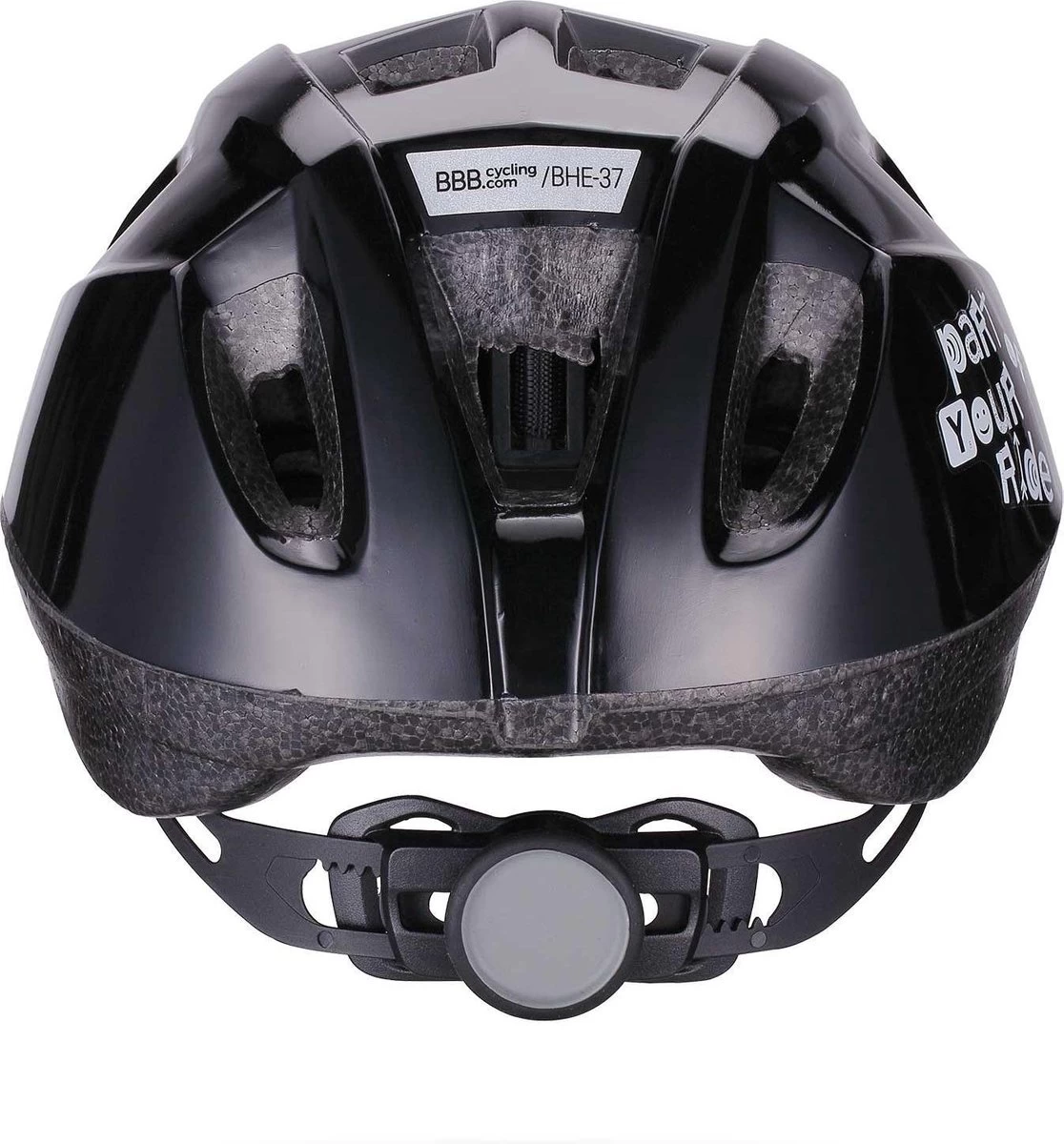 BBB Cycling Boogy Fietshelm - Kind - Maat M - Glanzend Zwart - BHE-37 7 BBB Cycling Boogy Fietshelm - Kind - Maat M - Glanzend Zwart - BHE-37 - Afbeelding 7