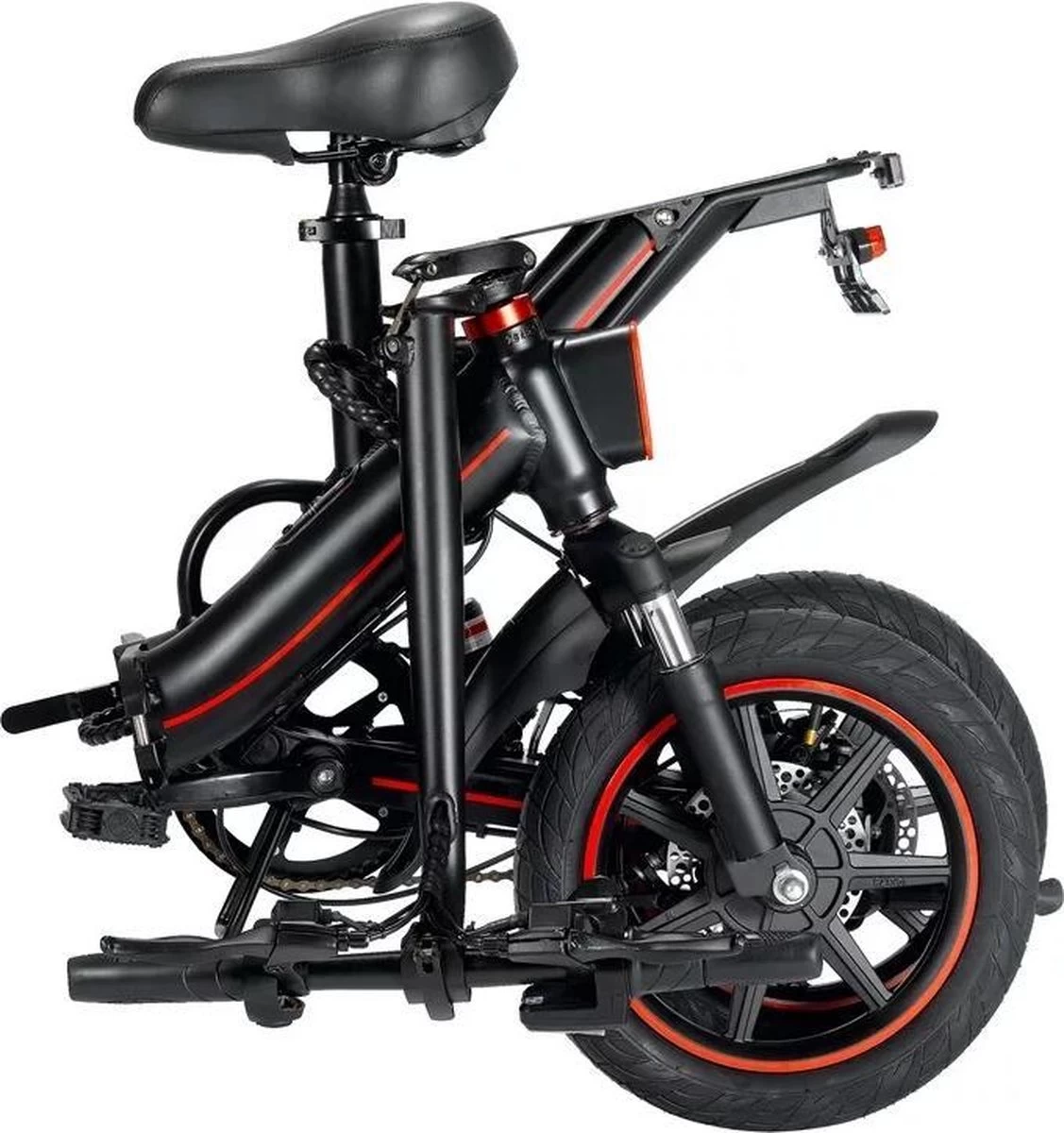 OUXI - V5 - 16 Inch - Elektrische Fiets - E Bike - Elektrische Vouwfiets - APP IOS/ Android - 500W Motor - 15Ah Lithuim Ion Batterij - Zwart 13 OUXI - V5 - 16 Inch - Elektrische Fiets - E Bike - Elektrische Vouwfiets - APP IOS/ Android - 500W Motor - 15Ah Lithuim Ion Batterij - Zwart - Afbeelding 13