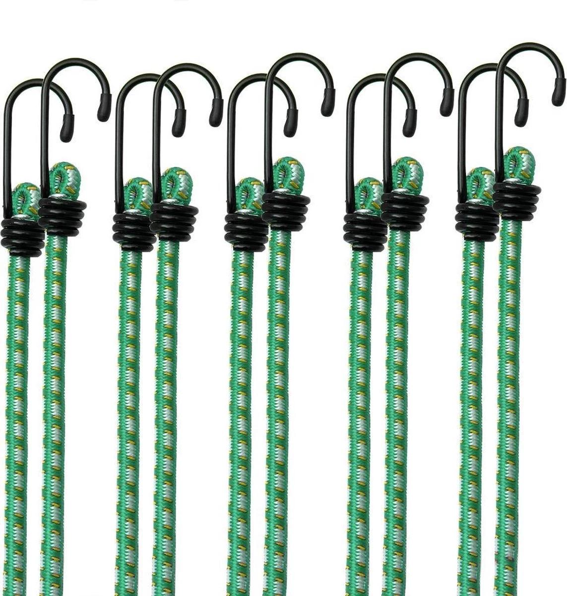 Merkloos 10 X Rubberen Bagagespin Met Haken 61 Cm X 8 Mm Ø 7 Merkloos 10 X Rubberen Bagagespin Met Haken 61 Cm X 8 Mm Ø - Afbeelding 7