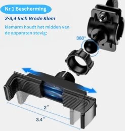 Telefoonhouder Fiets Scooter En Motor- 360 Graden Rotatie - Gsm Houder Fiets Anti Shock & Universeel Ontwerp - Fietshouder -Fiets Serie Winkel 1146x1200 8