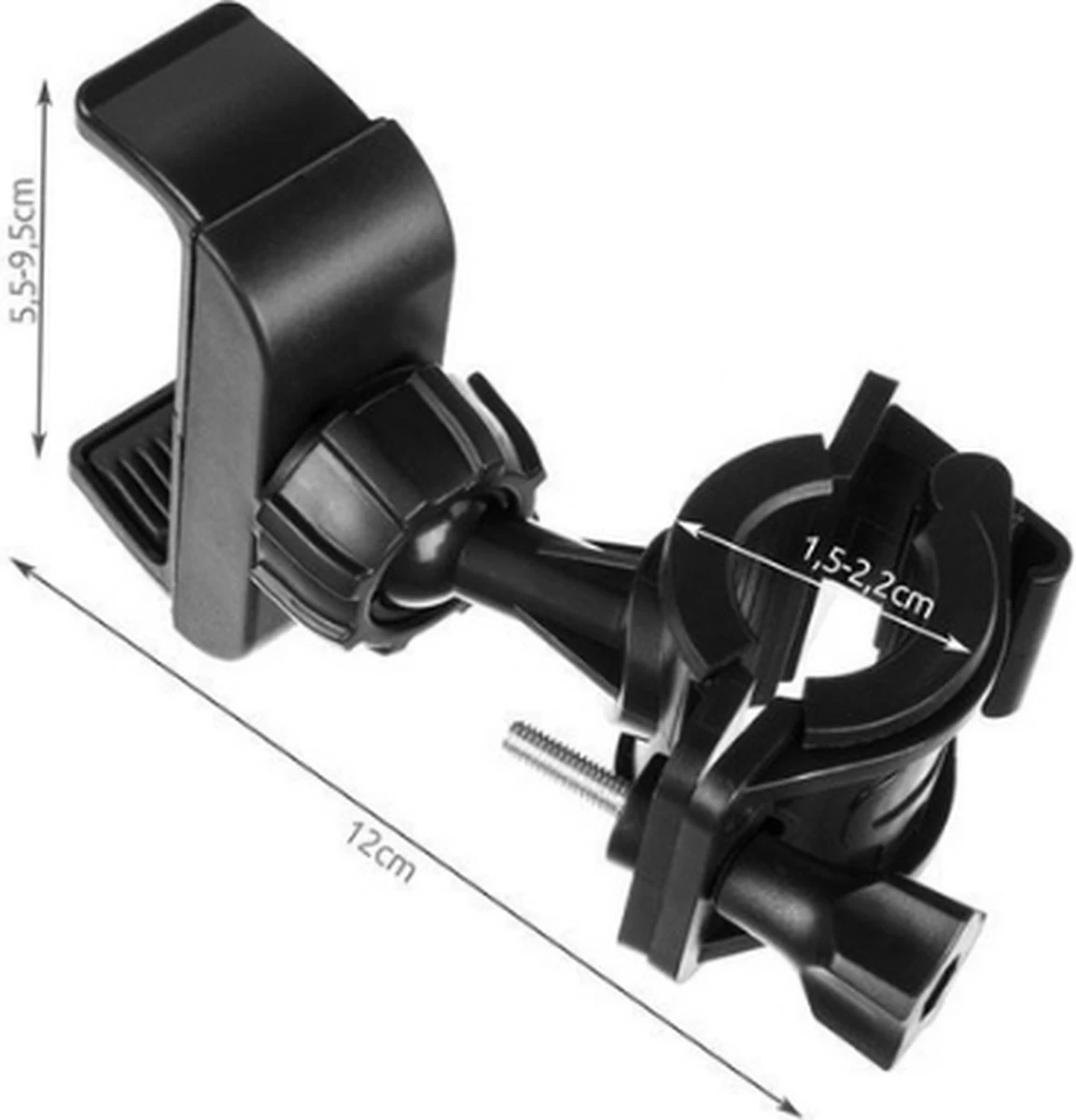 Merkloos Telefoonhouder Fiets Universeel - Stuur Telefoonhouder - 360 Draaibaar Telefoon Houder Fiets - Telefoonhouder Motor - Telefoonhouder Scooter -Zwart 3 Merkloos Telefoonhouder Fiets Universeel - Stuur Telefoonhouder - 360 Draaibaar Telefoon Houder Fiets - Telefoonhouder Motor - Telefoonhouder Scooter -Zwart - Afbeelding 3