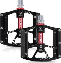 Zacro Mountainbike Pedalen - Aluminium Antislip Duurzame Fietspedalen - Ultrasterk Kleurrijk - CNC Gefreesd 3 Lager Anodiserende Fietspedalen - Voor BMX/MTB Racefiets 9/16"