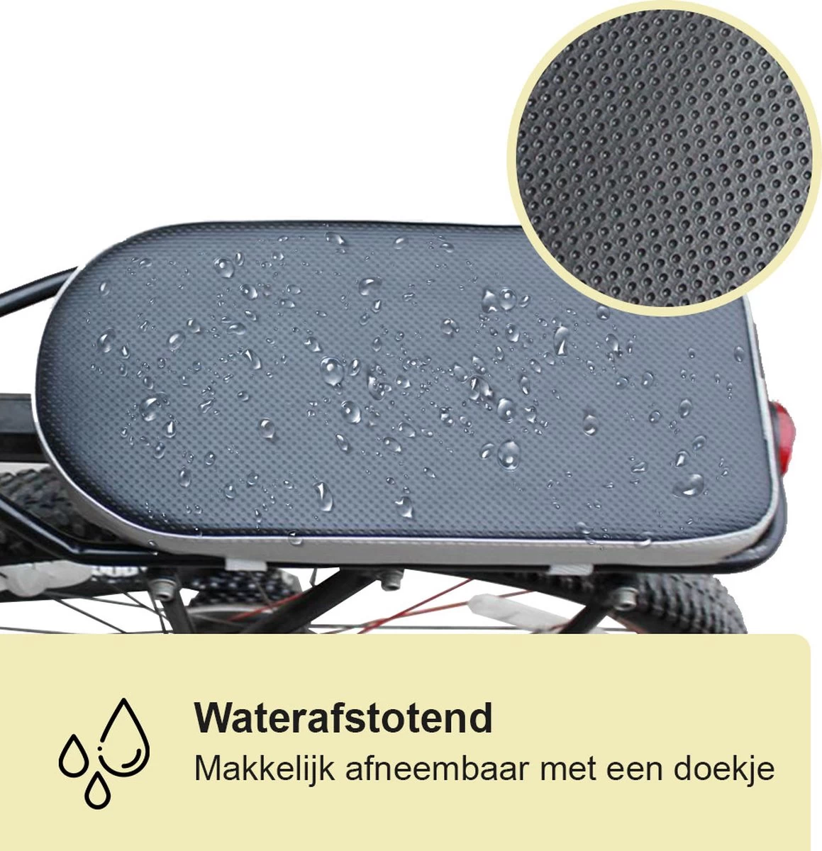 Lynnz® Bagagedrager Kussen - Fietskussen Achter - Bagagedragerkussen - Kussentje - Fiets Kussen 2 Lynnz® Bagagedrager Kussen - Fietskussen Achter - Bagagedragerkussen - Kussentje - Fiets Kussen - Afbeelding 2