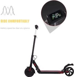 ElectronicWorks AiE-1 – Elektrische Step – E-step – 250KW – 25Km/h – 20KM Afstand – 120KG – Zwart -Fiets Serie Winkel 1160x1200 4