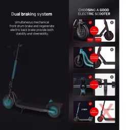 Suotu Elektrische Step M5 - 10 Inch Pro - E Scooter - 25 Km/u Speed 350W -Fiets Serie Winkel 1160x1200 5