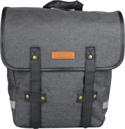 Dubbele Fietstas Grijs/zwart - Kleine Fietstas Dubbel - Fietstassen Waterdicht - 23 Liter - Fluorescerend - Stevige Fietstas -Fiets Serie Winkel 1164x1200