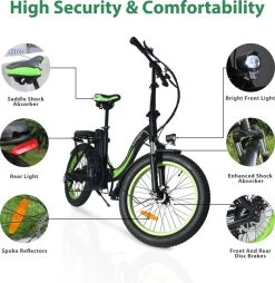 Merkloos Windgoo E20 Urban- Elektrische Fiets - E-bike - 20Inch - 12.5Ah - APP - Fat Tire - 7 Speed Shimano -Fiets Serie Winkel 1165x1200 5