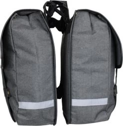 Dubbele Fietstas Grijs/zwart - Kleine Fietstas Dubbel - Fietstassen Waterdicht - 23 Liter - Fluorescerend - Stevige Fietstas -Fiets Serie Winkel 1170x1200