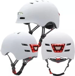Fietshelm-Met Voor- En Achterlicht-Skatehelm -Maat-M-54 Tot 57cm-Helm Wit - LED Verlichting 14 Fietshelm-Met Voor- En Achterlicht-Skatehelm -Maat-M-54 Tot 57cm-Helm Wit - LED Verlichting -Fiets Serie Winkel 1171x1200 1