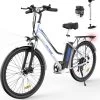 HITWAY Elektrische Fiets, 26 Inch, 250 W Motor, Li-batterij 36 V/11,2 Ah Ebike, Shimano 7 Versnellingen, Tot 35-90 Km