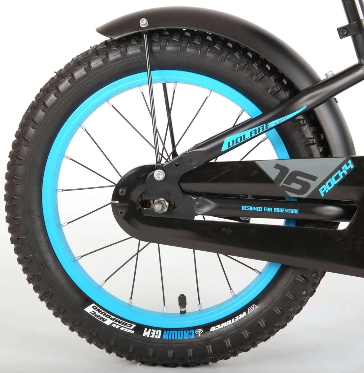 Volare Rocky Kinderfiets - 16 Inch - Zwart Blauw - 95% Afgemonteerd - Prime Collection 3 Volare Rocky Kinderfiets - 16 Inch - Zwart Blauw - 95% Afgemonteerd - Prime Collection - Afbeelding 3