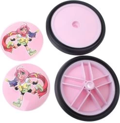 Pexkids Zijwieltjes 12-20 Inch Mila Pvc Zwart Met Roze