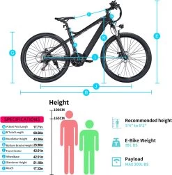 Elektrische Fiets Off-Road | E-Fietsen | Electric Mountain Bike | E-bike | 250W Motor | 26 Inch | Zwart BK7 -Fiets Serie Winkel 1177x1200 9