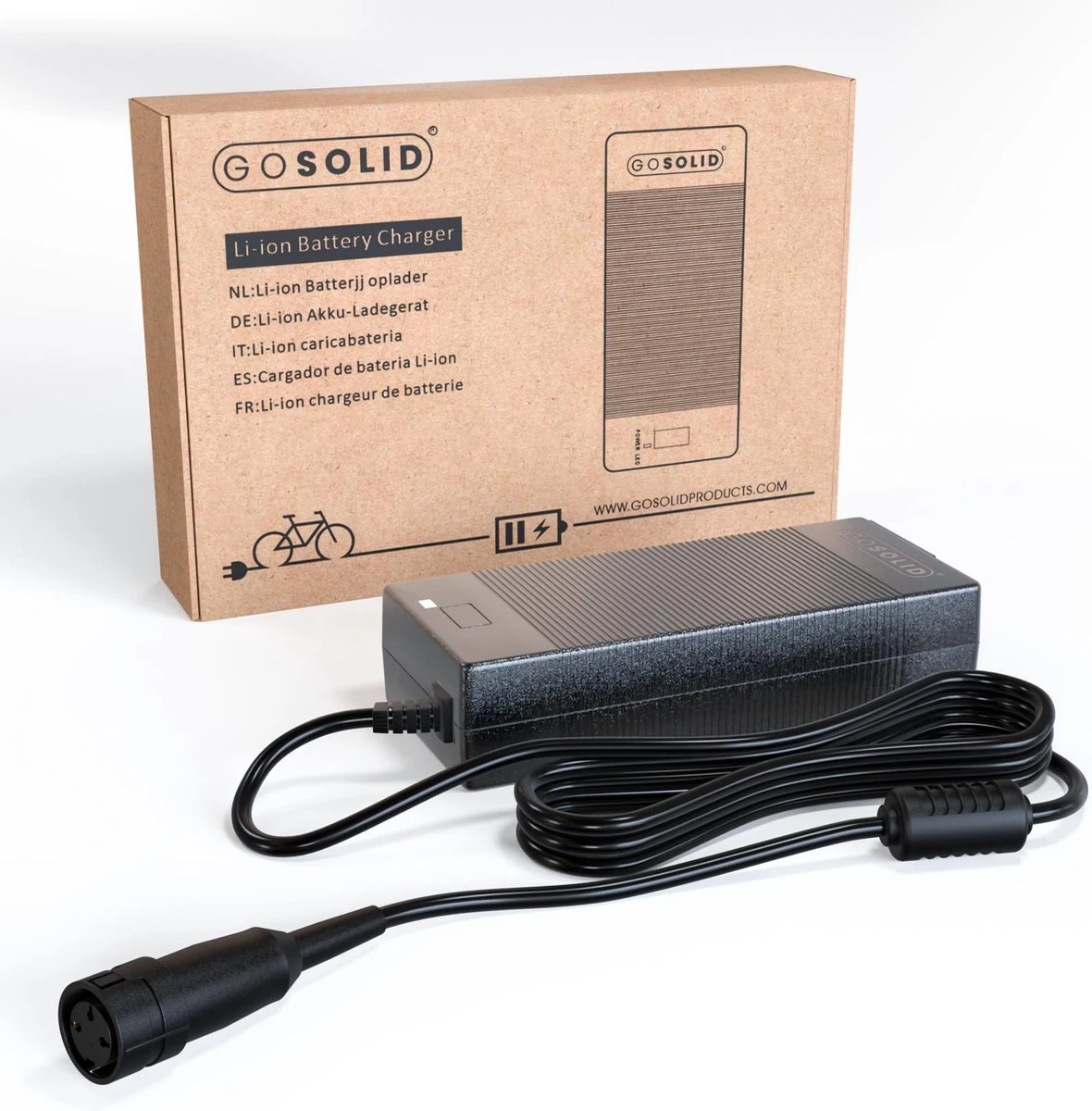 GO SOLID! ® Oplader Voor Gazelle Innergy - 48V 2A 3 GO SOLID! ® Oplader Voor Gazelle Innergy - 48V 2A - Afbeelding 3