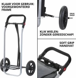 Shoppingcruiser 2 In 1 Boodschappentrolley Voor Achter De Fiets - Fietskar - Robuuste Boodschappenwagen - Allround Bagagekar -Fiets Serie Winkel 1181x1200 6