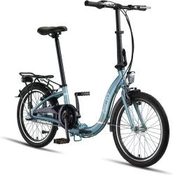 PACTO SEVEN FOLDING BIKE PATROL BLUE 3v VOUWFIETS PLOOIFIETS