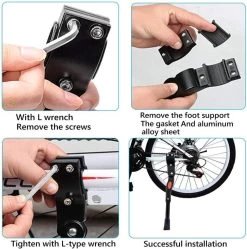 Merkloos Fietsstandaard Enkel 26 Cm Zijstandaard Aluminium Roestvrij Fiets Mountainbikes Makkelijk Te Installeren - Mountainbike Standaard Universeel - MTB Kickstand -Fiets Serie Winkel 1188x1200 5