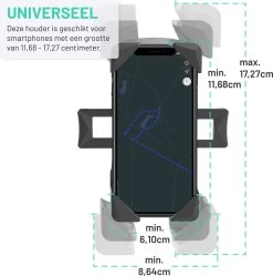 LURK® Telefoonhouder Voor Fiets/Motor/Scooter - Fietshouder – Fiets En Scooter Accessoires – Smartphonehouder Universeel - Schokbestendig - 360° Draaibaar – Tot 17 Cm -Fiets Serie Winkel 1189x1200 3