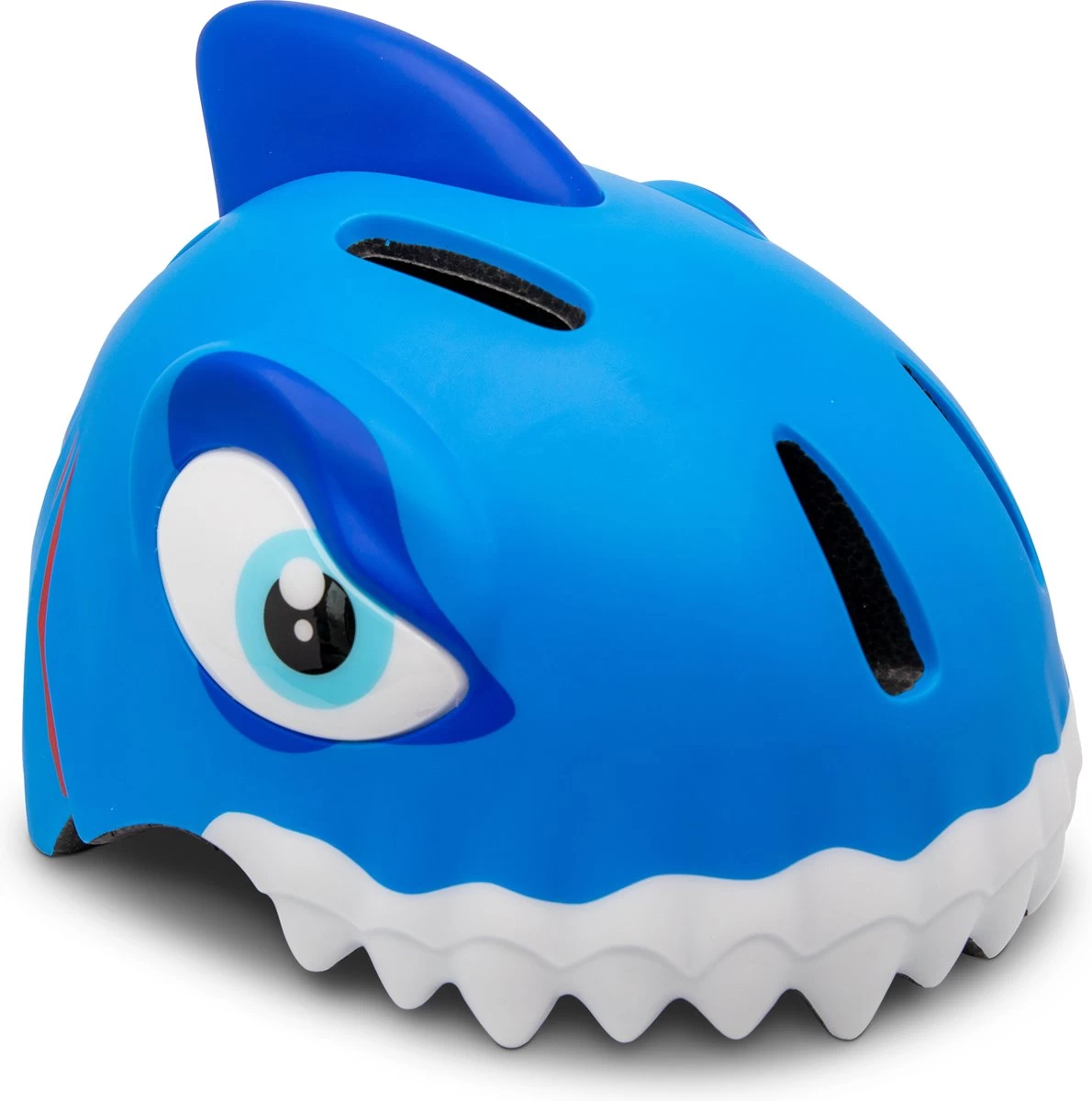 Crazy Safety - Kinderfietshelm - Blauwe Haai - S/M - 49-55 Cm Verstelbaar 1 Crazy Safety - Kinderfietshelm - Blauwe Haai - S/M - 49-55 Cm Verstelbaar