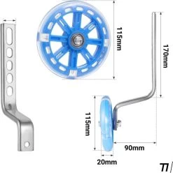 TIKKENS® Zijwieltjes - 12-20 Inch - LED Lichtjes - Zijwieltjes Voor Kinderfiets - Zwart - 12 Inch/14 Inch/16 Inch/18 Inch/20 Inch - Zijwielen - Kinderfietsaccessoires -Fiets Serie Winkel 1197x1200 7
