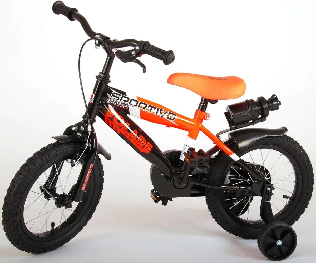 Volare Sportivo Kinderfiets - Jongens - 14 Inch - Neon Oranje/Zwart - 95% Afgemonteerd 10 Volare Sportivo Kinderfiets - Jongens - 14 Inch - Neon Oranje/Zwart - 95% Afgemonteerd - Afbeelding 10