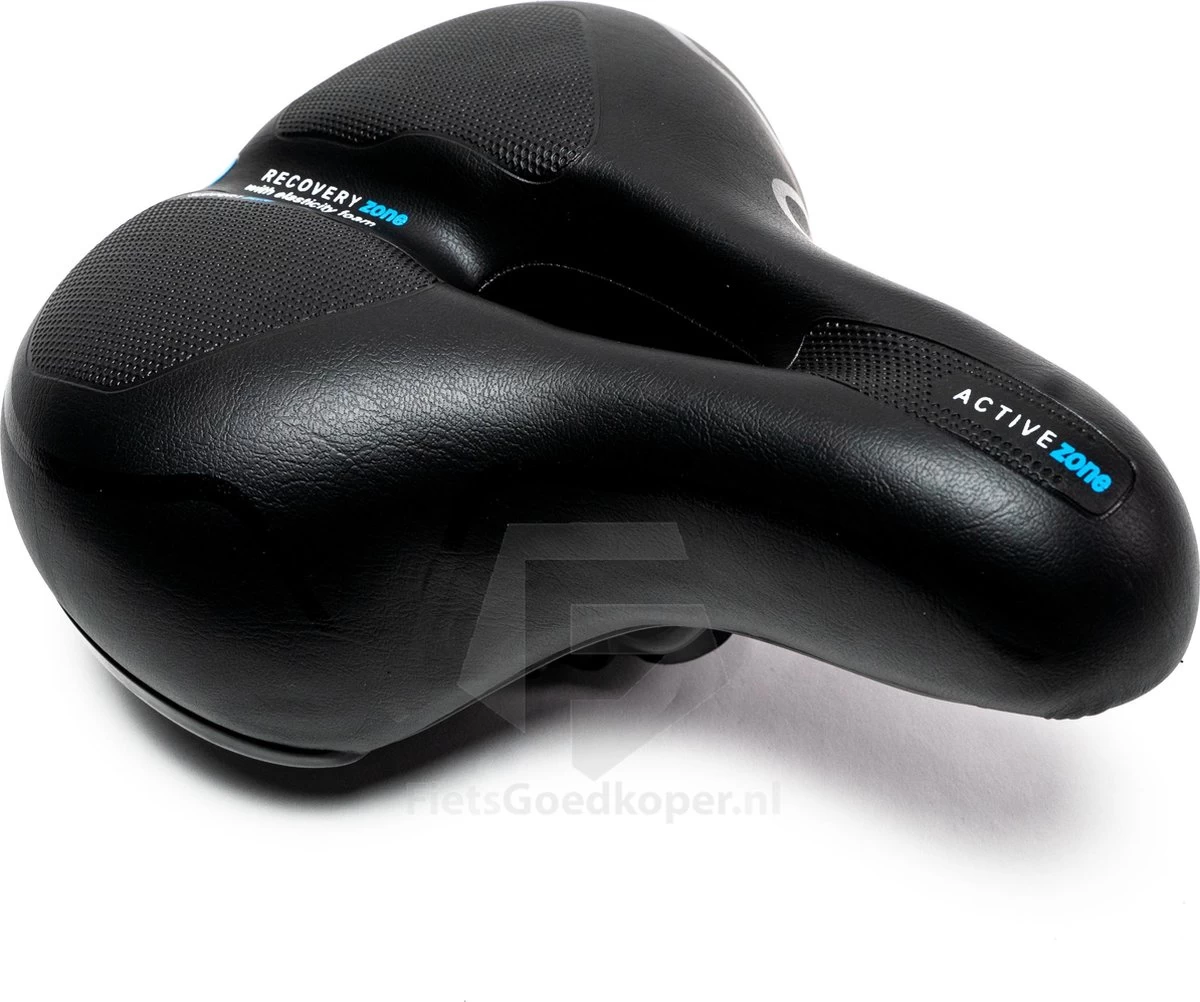 Voltano Fietszadel Met Gelpads - Zwart/Blauw - Uitsparing - Zadelvering - Unisex - Incl. Gratis Zadelstrop 7 Voltano Fietszadel Met Gelpads - Zwart/Blauw - Uitsparing - Zadelvering - Unisex - Incl. Gratis Zadelstrop - Afbeelding 7