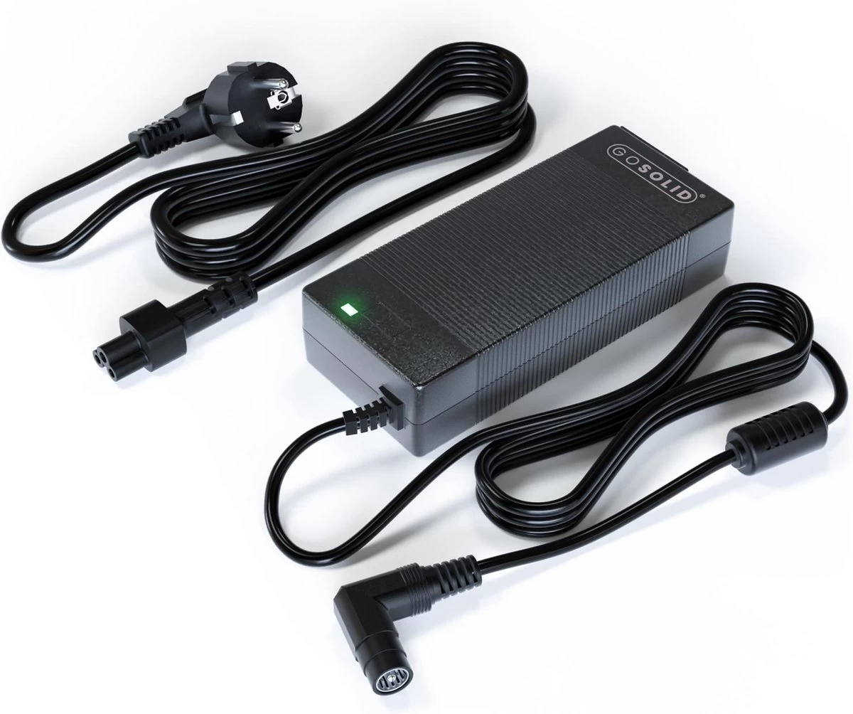 GO SOLID! ® Oplader Elektrische Fiets - 42V 2A - 1-Polige Plug 1 GO SOLID! ® Oplader Elektrische Fiets - 42V 2A - 1-Polige Plug