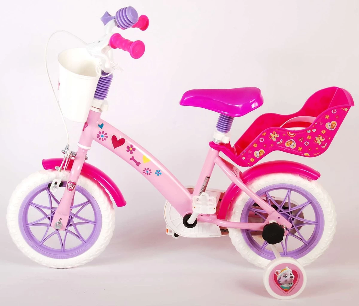 Volare Paw Patrol Kinderfiets - Meiden - 12 Inch - Roze - Doortrapper 14 Volare Paw Patrol Kinderfiets - Meiden - 12 Inch - Roze - Doortrapper - Afbeelding 14