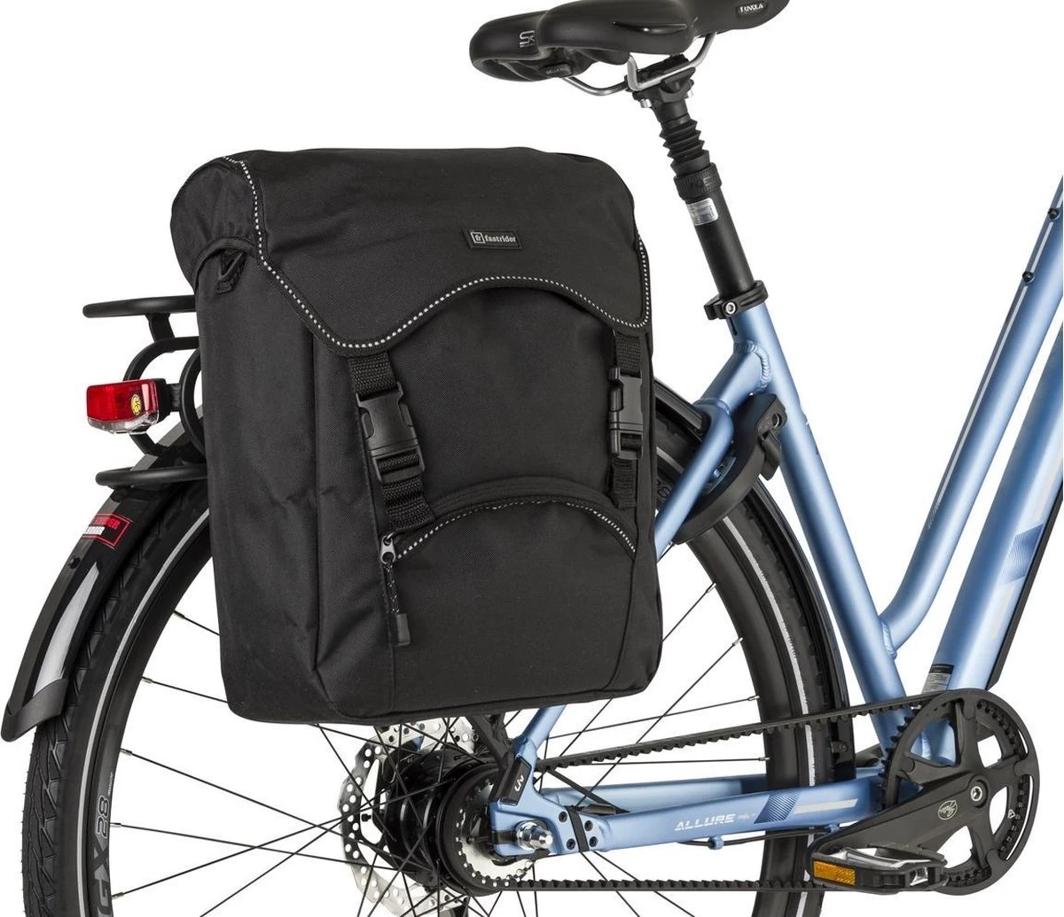 Fastrider Unibag Traffic Enkele Fietstas Zwart - 14L 3 Fastrider Unibag Traffic Enkele Fietstas Zwart - 14L - Afbeelding 3