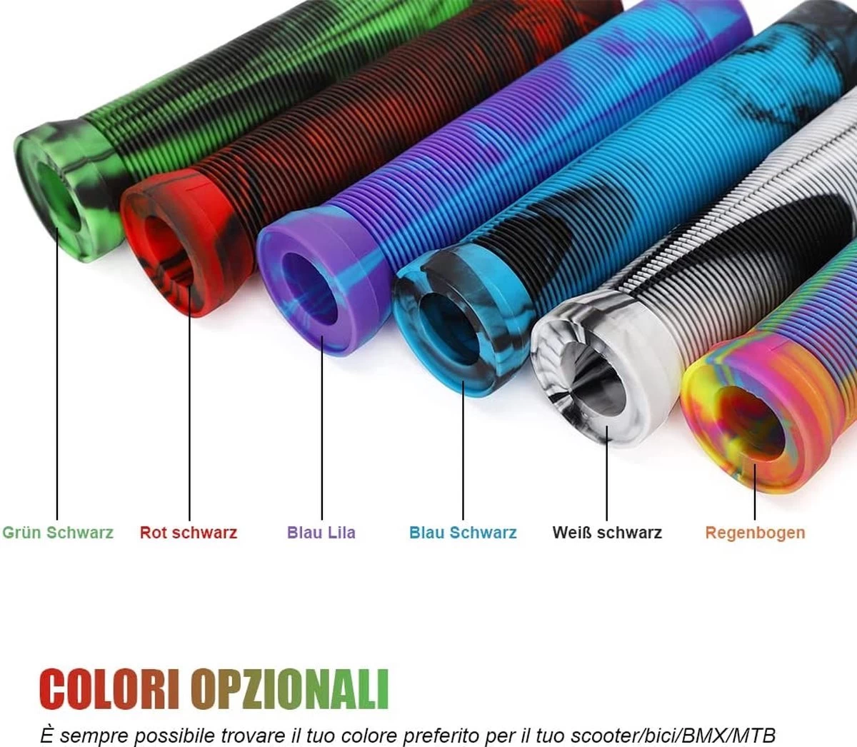 Suotu Stuntstep Handvatten - Grips - Universal - Ergonomic Mountain Step Grip Set - Handvatovertrek Voor Fietsgrepen 6 Suotu Stuntstep Handvatten - Grips - Universal - Ergonomic Mountain Step Grip Set - Handvatovertrek Voor Fietsgrepen - Afbeelding 6